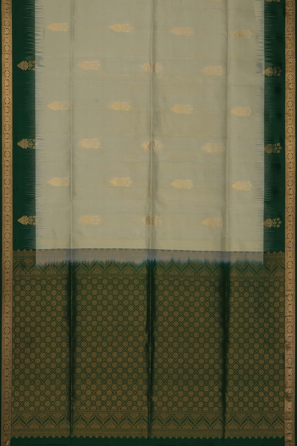 Image of Pistachio Green South Silk Saree