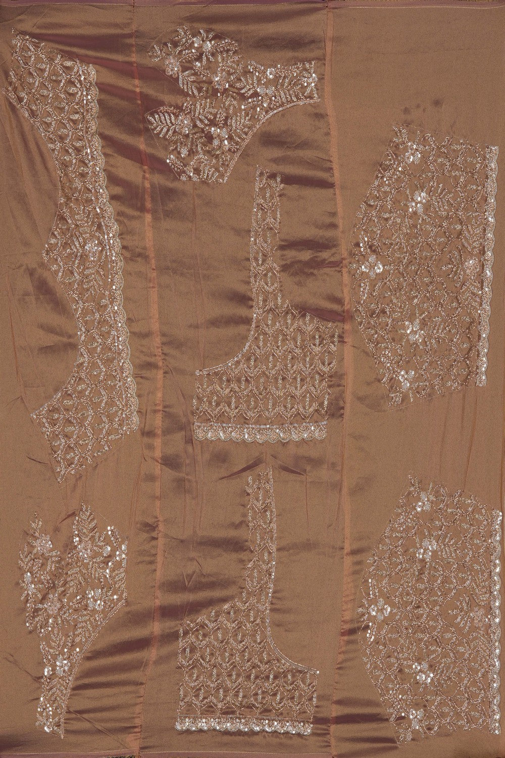 Image of Gold Tissue Silk Embroidery Saree