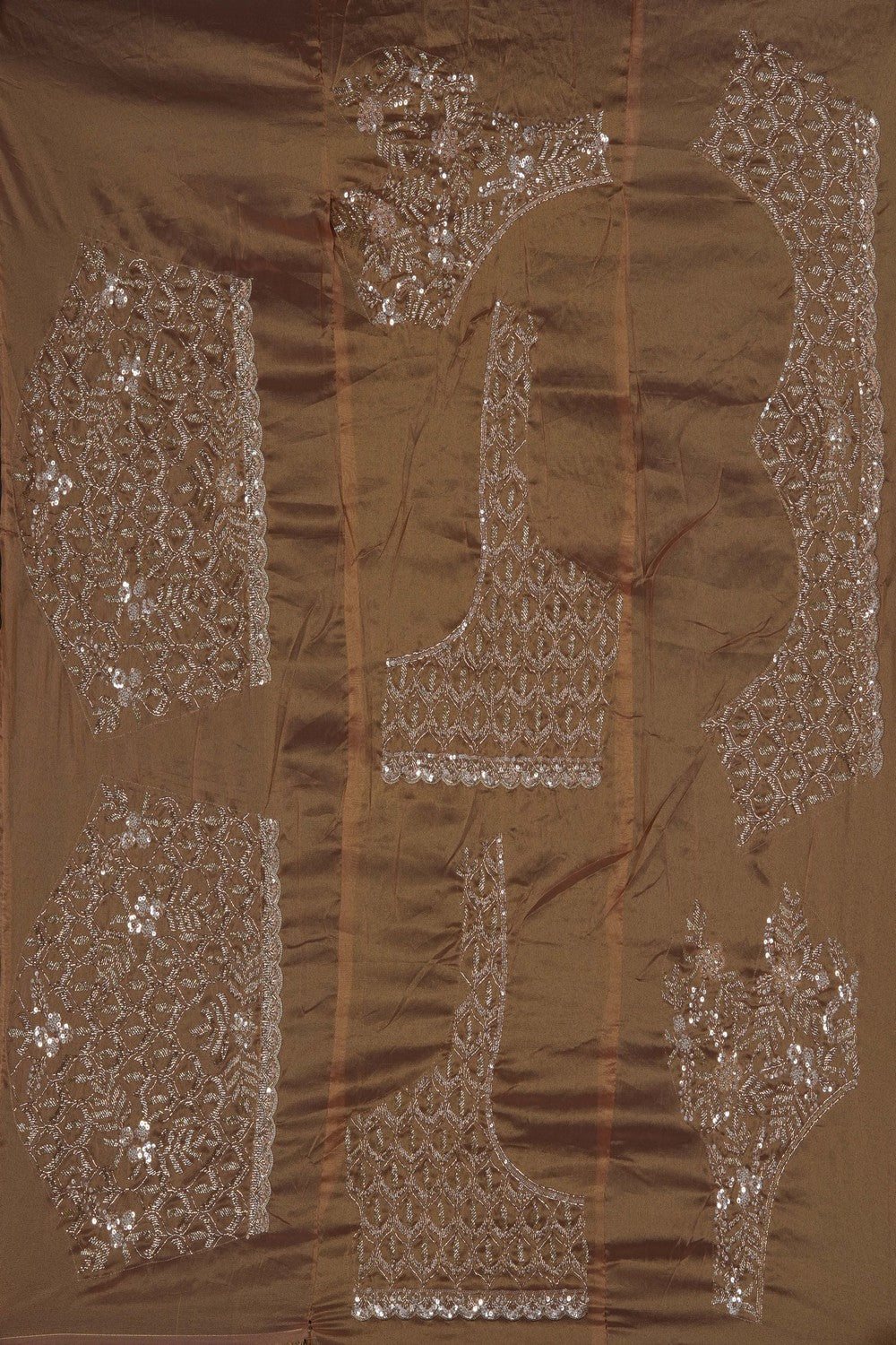 Image of Gold Tissue Silk Embroidery Saree