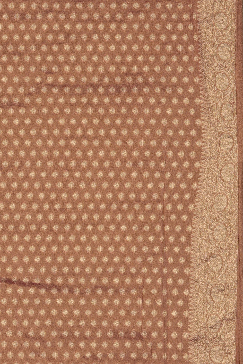 Image of Pink Tissue Silk Embroidery Saree