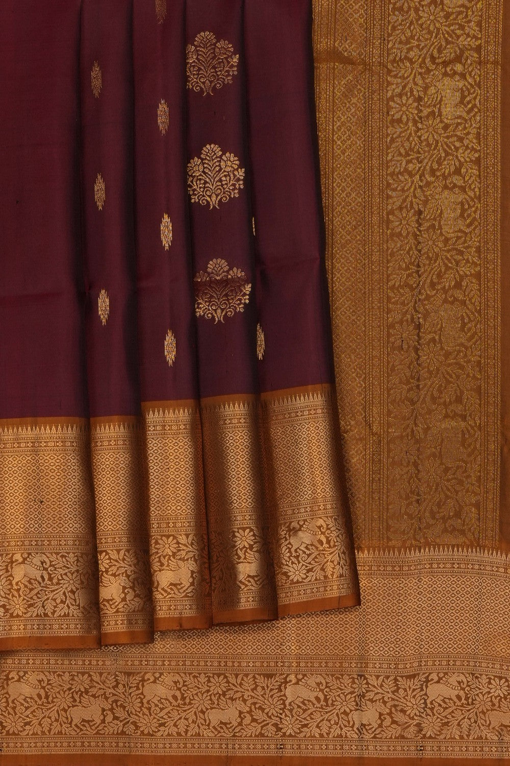 Image of Maroon South Silk Saree