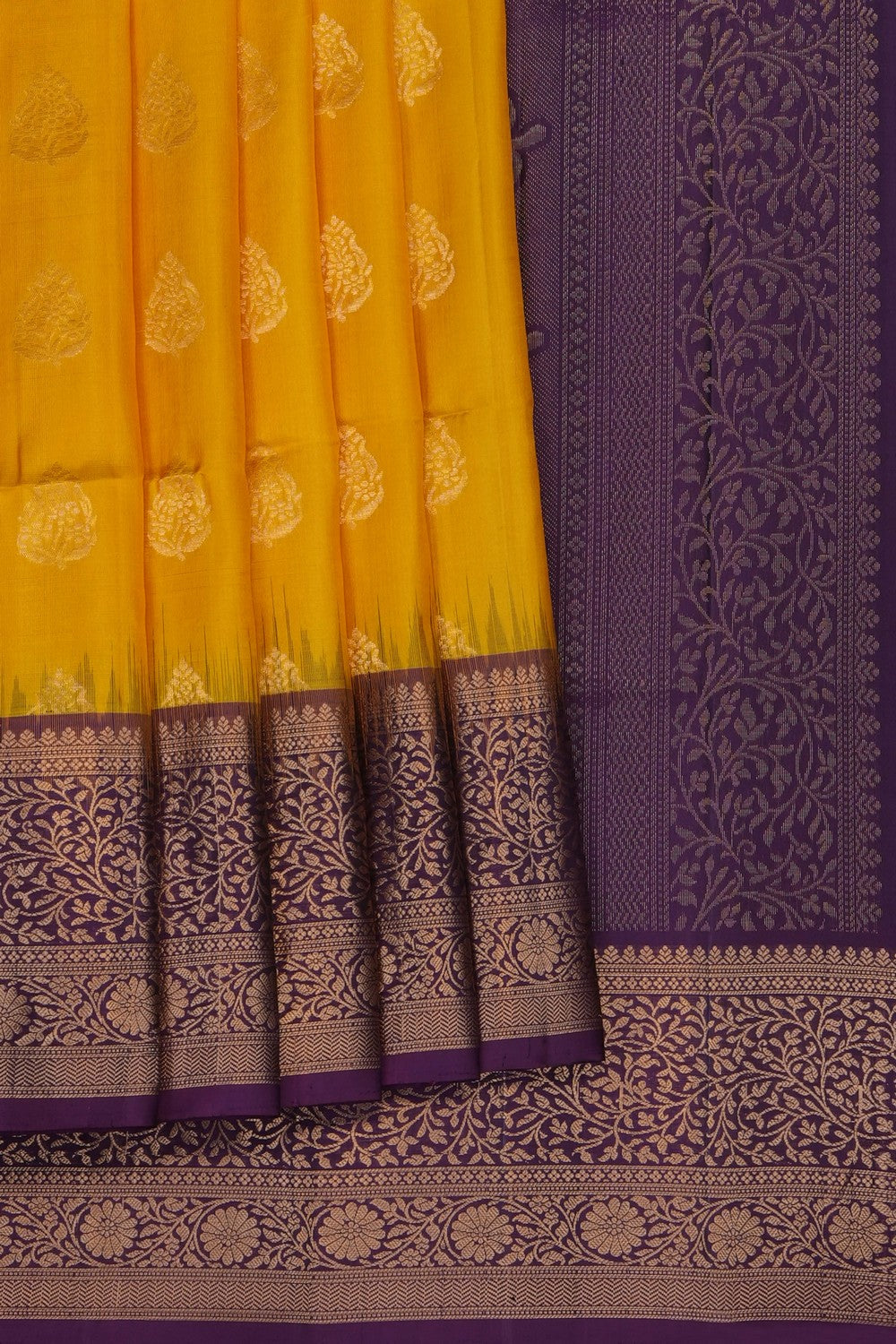 Image of Sunshine Yellow South Silk Saree