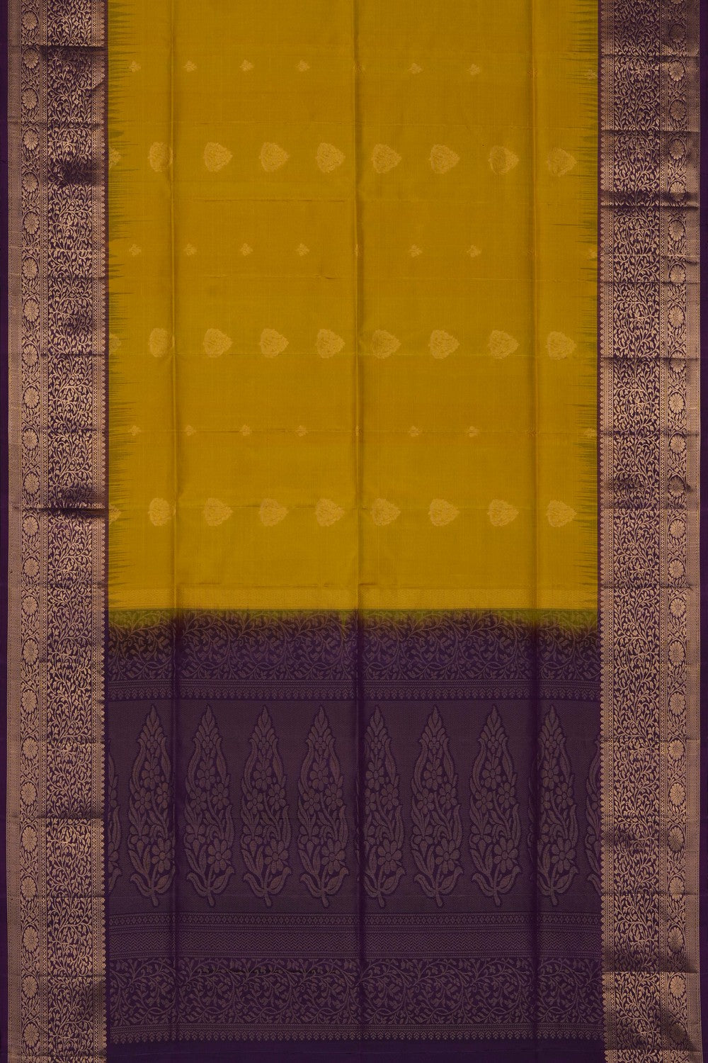 Image of Sunshine Yellow South Silk Saree
