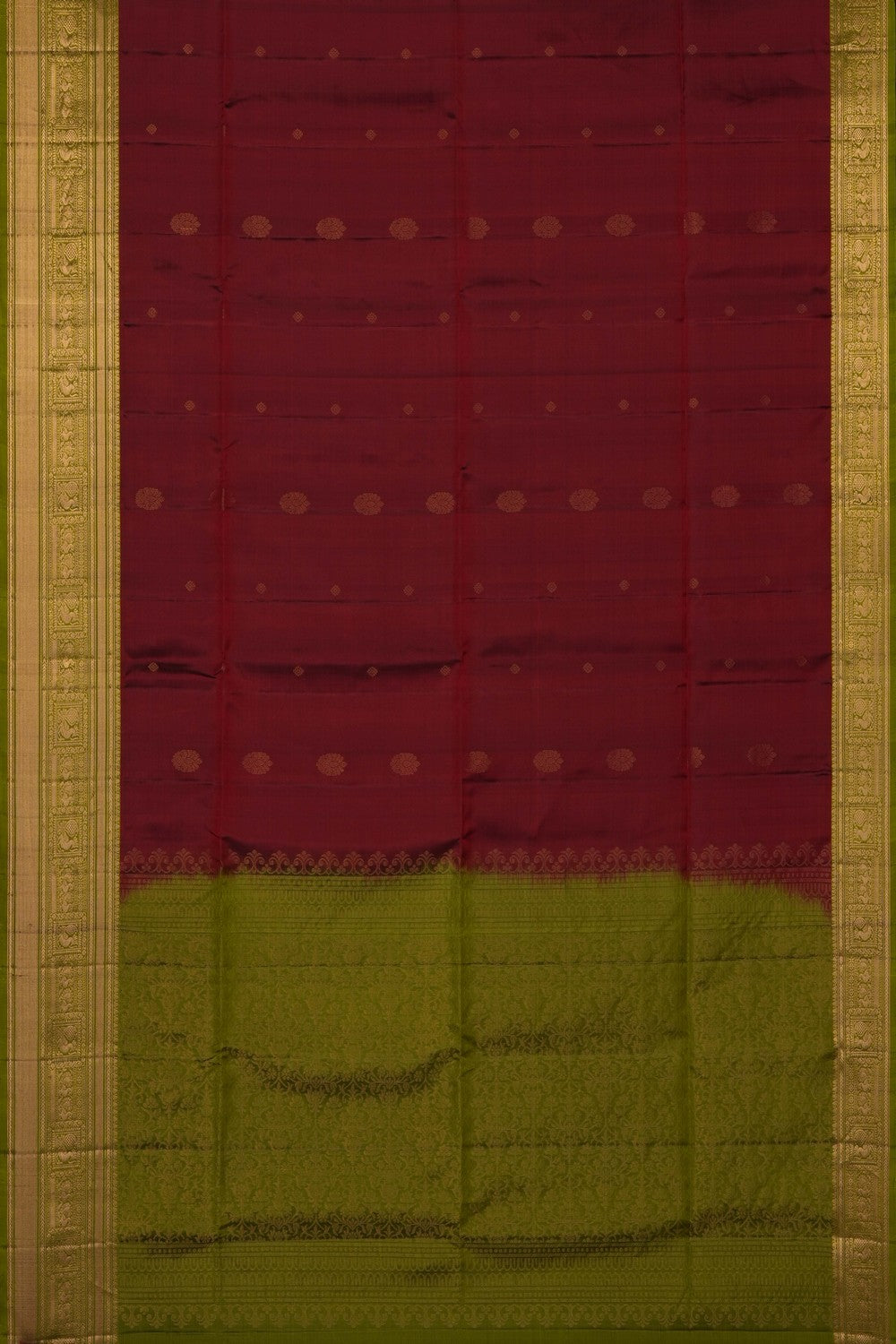 Image of Maroon South Silk Saree