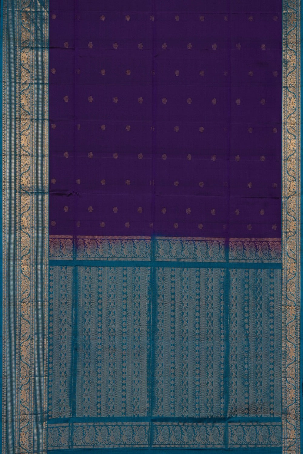 Image of Royal Purple South Silk Saree