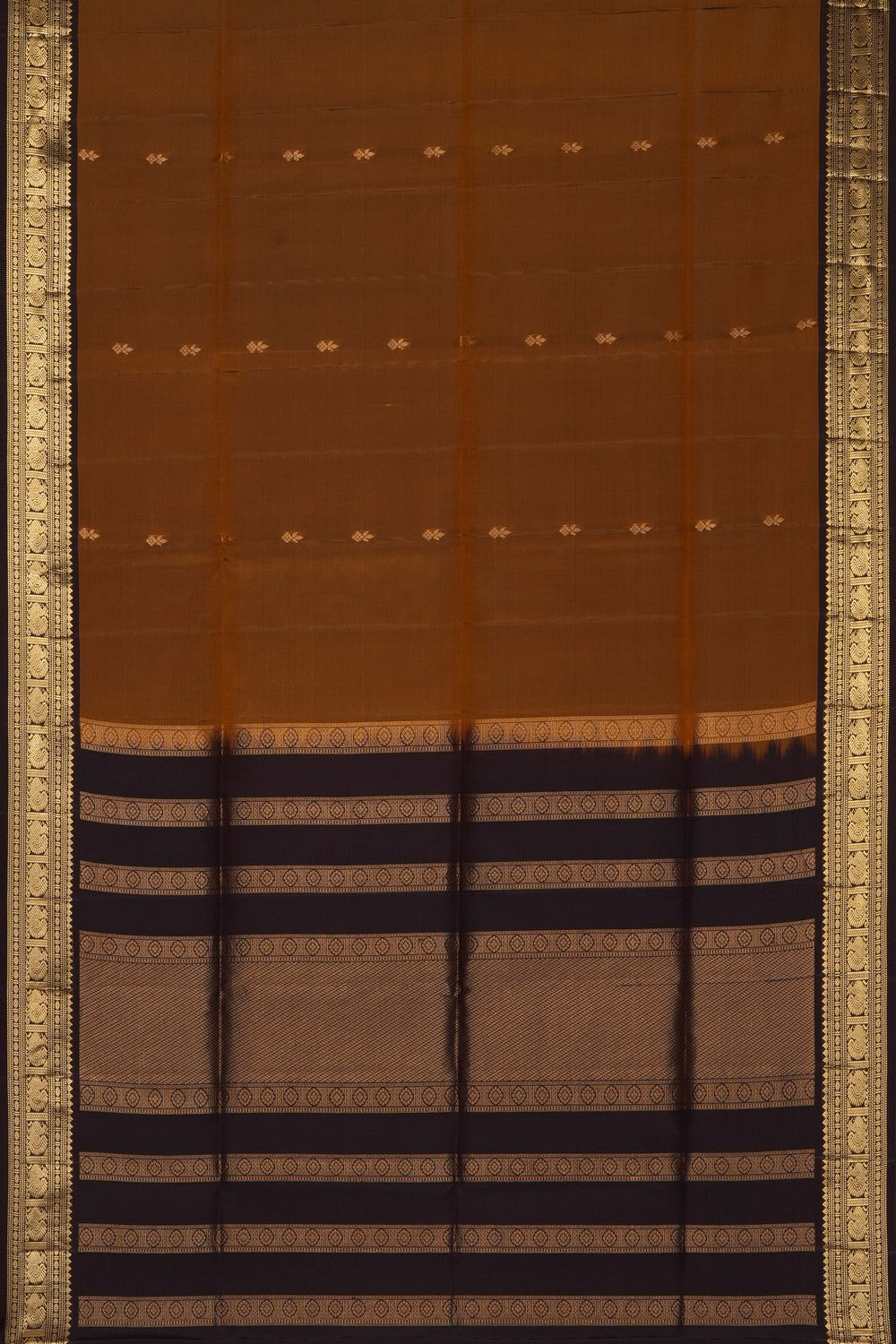 Image of Brown South Silk Saree