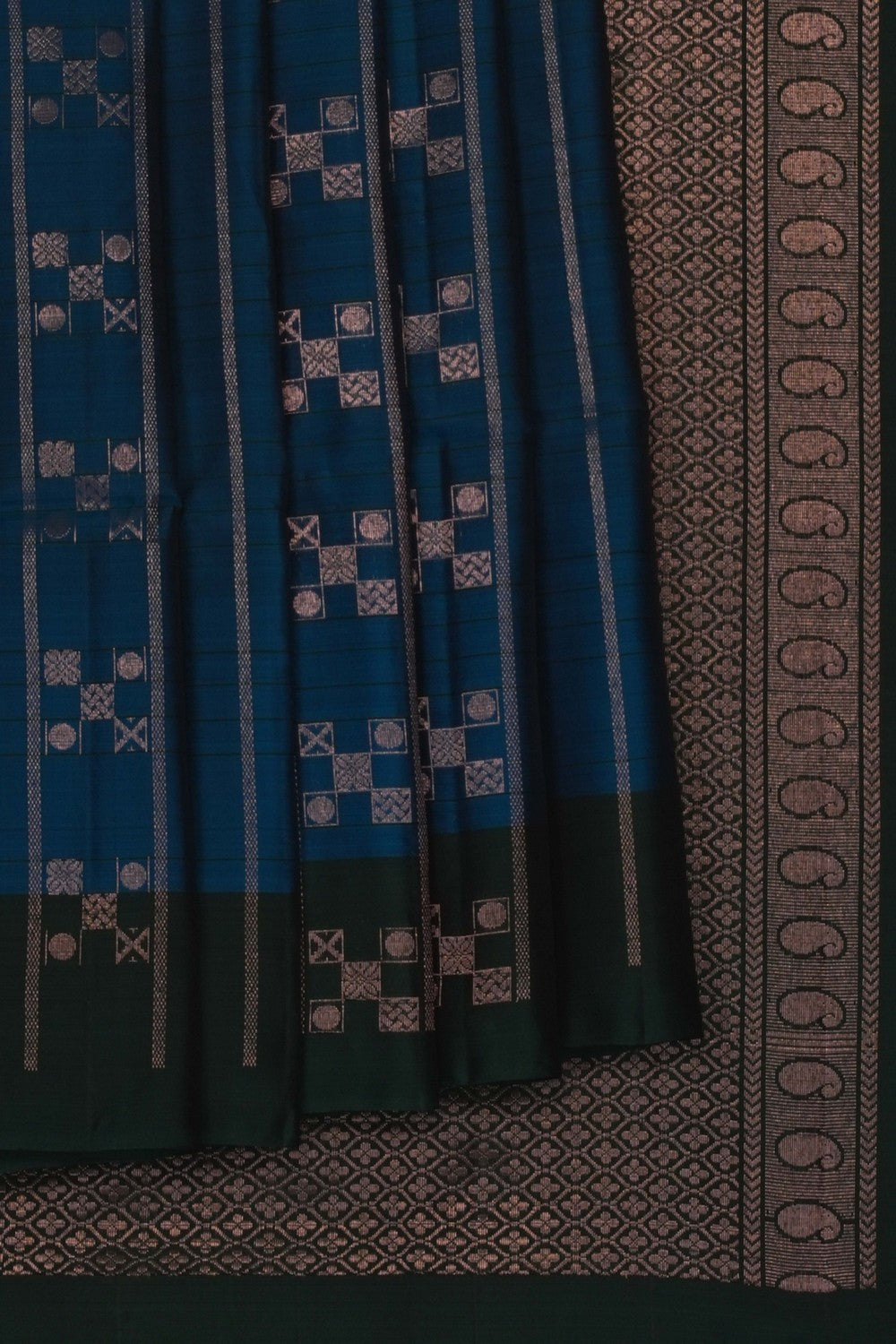Image of Blue South Silk Saree