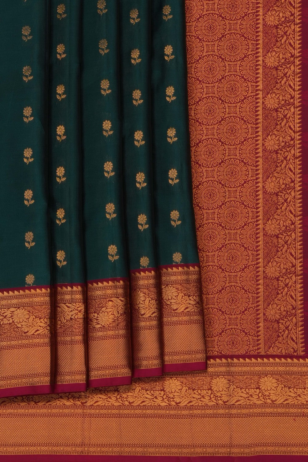 Image of Green South Silk Saree