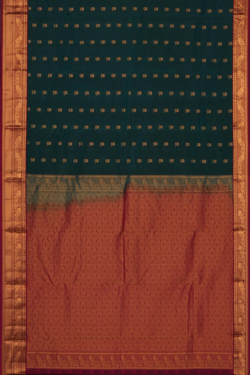 Image of Green South Silk Saree