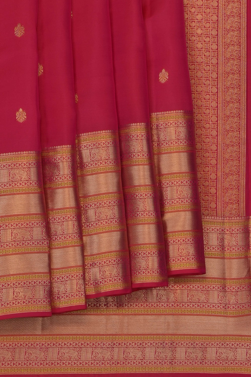 Image of Red South Silk Saree