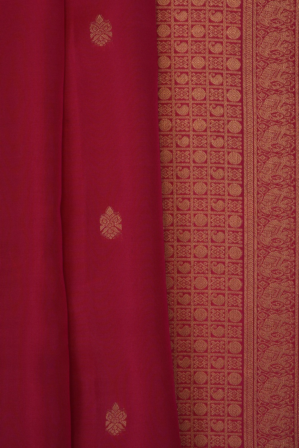 Image of Red South Silk Saree