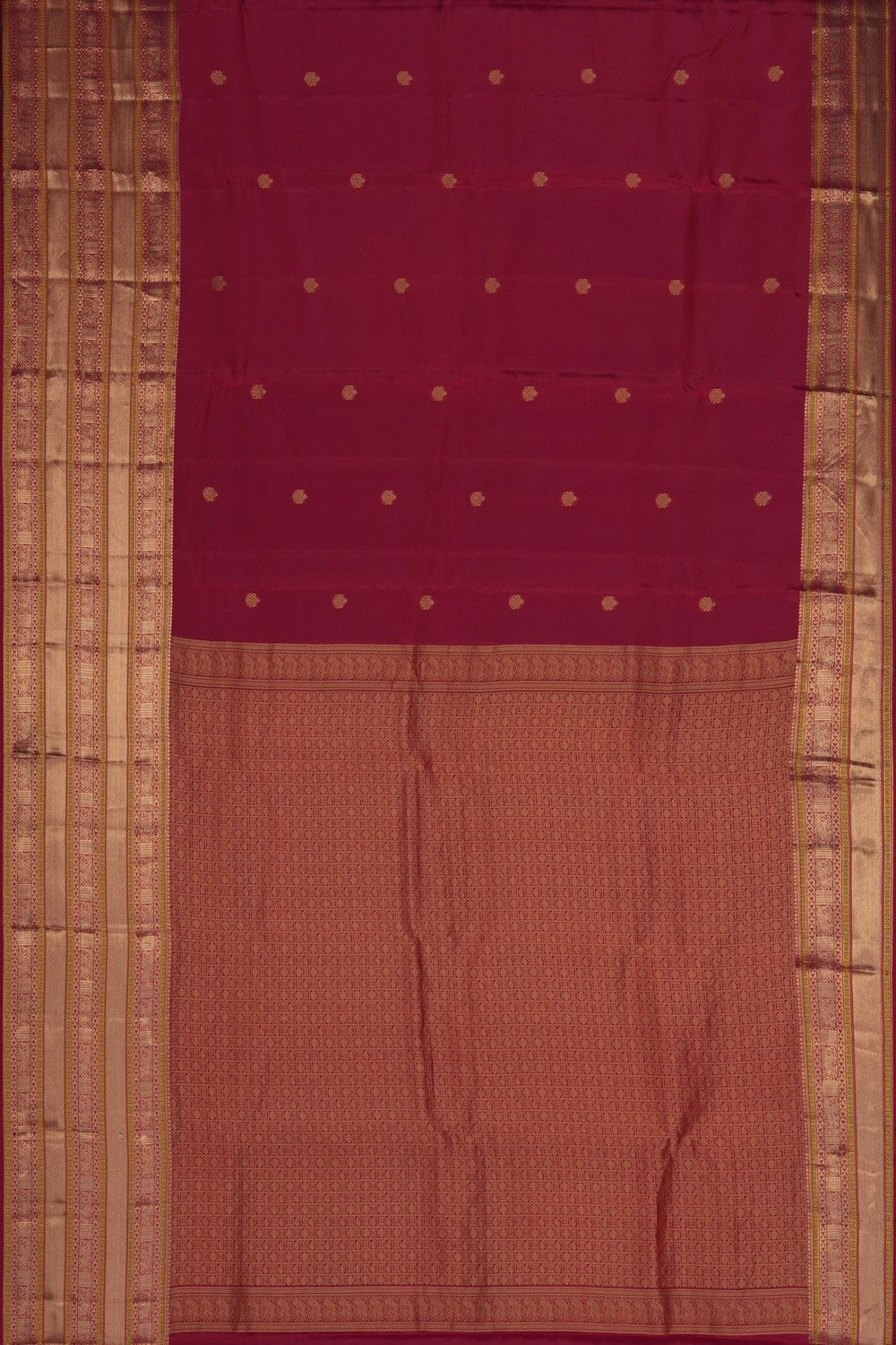 Image of Red South Silk Saree