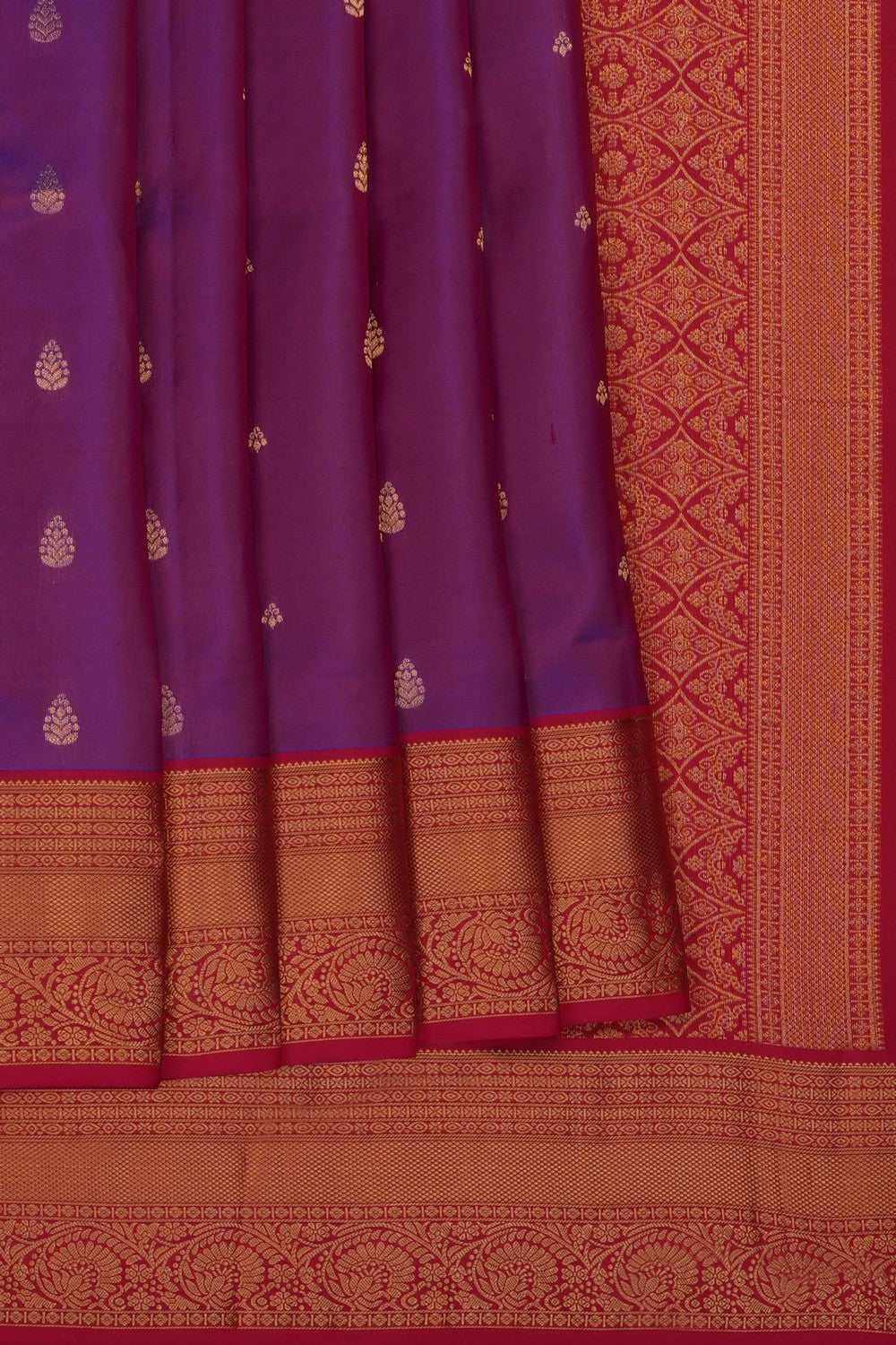 Image of Purple South Silk Saree