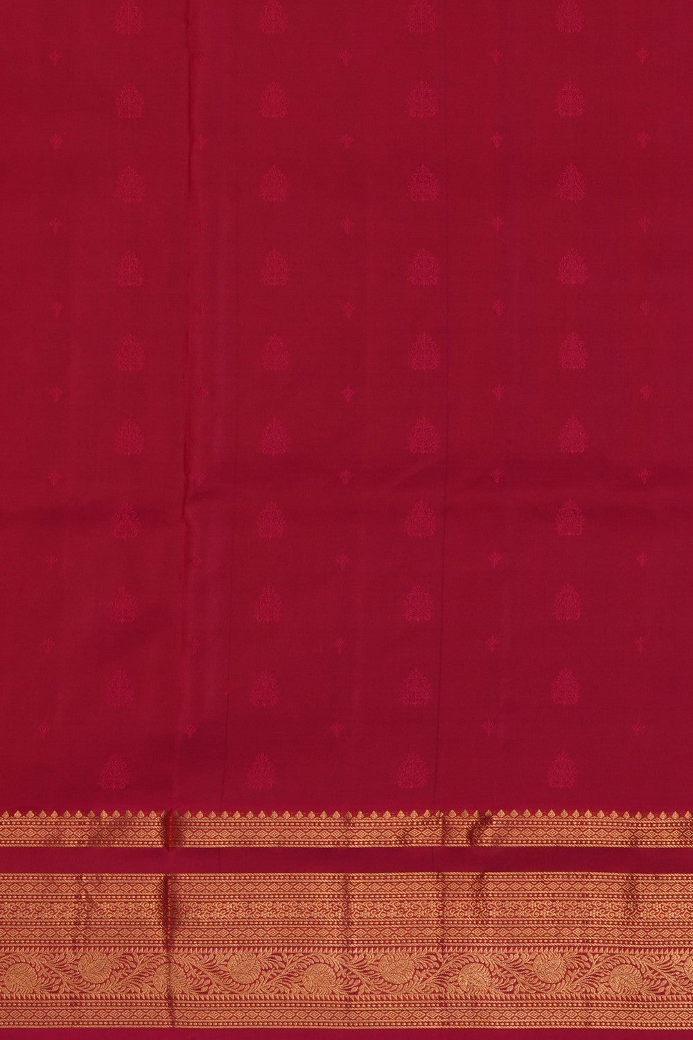 Image of Orange South Silk Saree