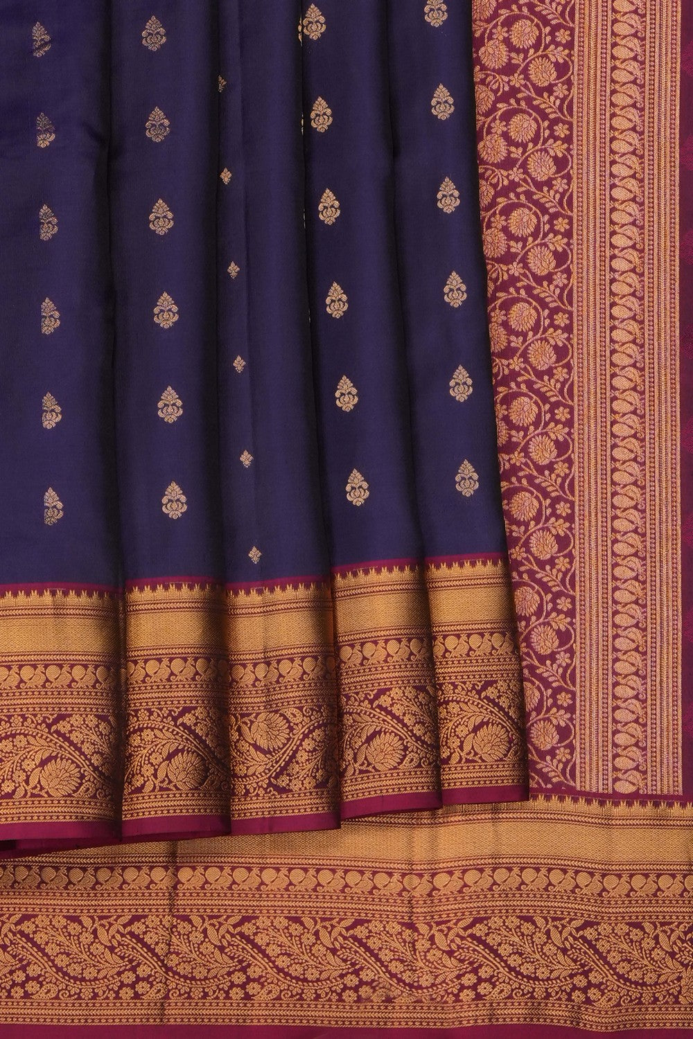 Image of Purple South Silk Saree