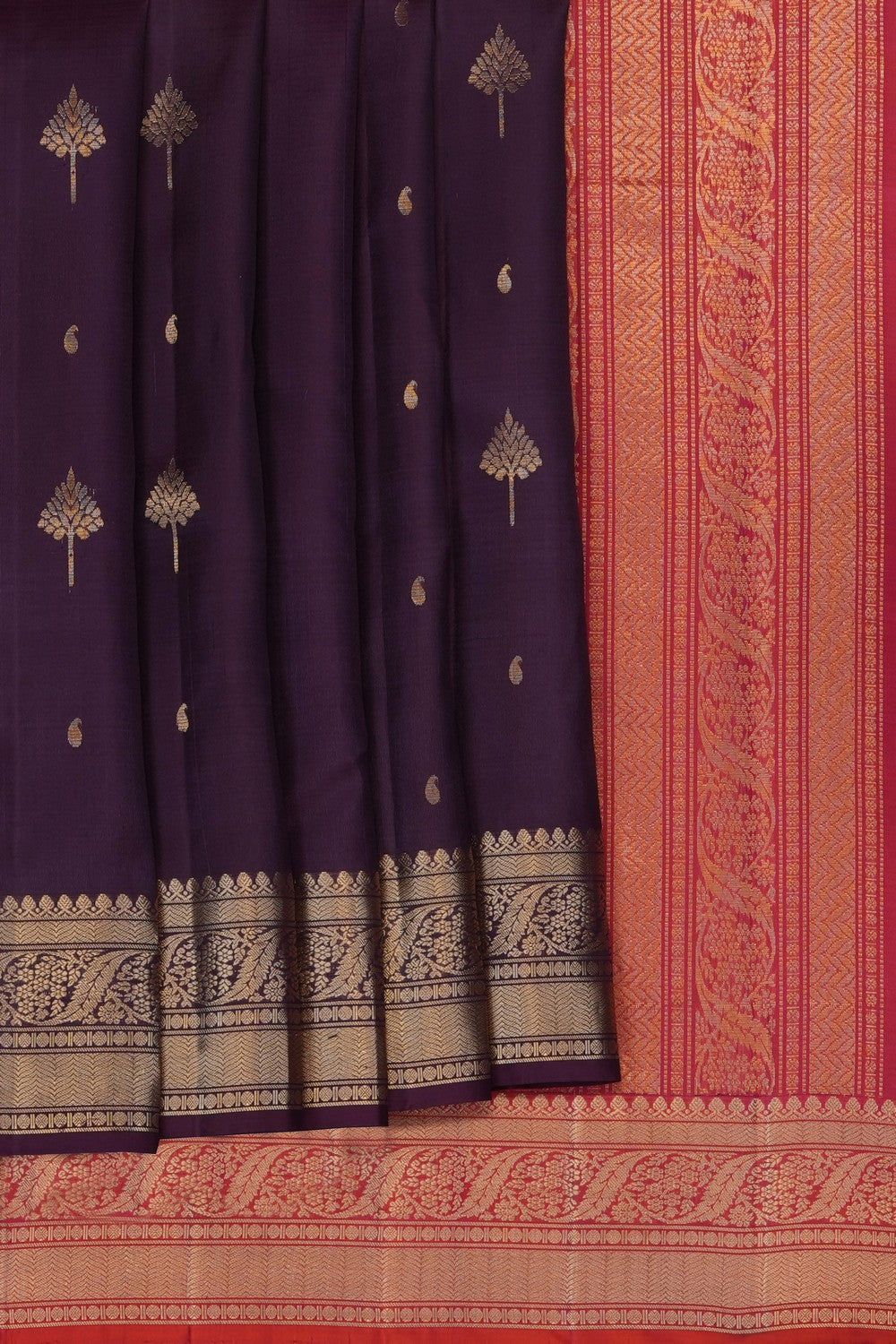 Image of Violet South Silk Saree