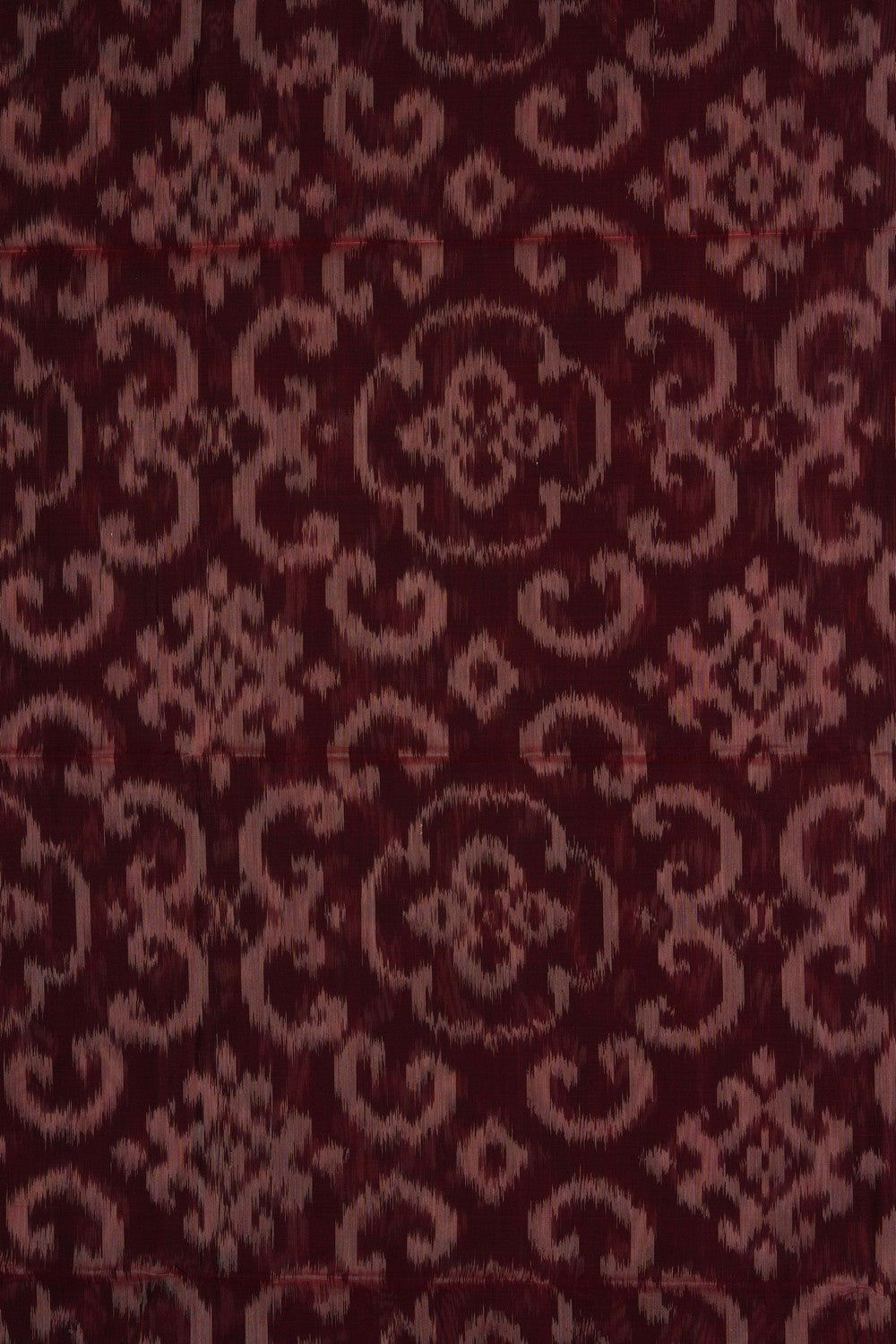 Image of South Silk-Cotton Ikat Fusion Saree