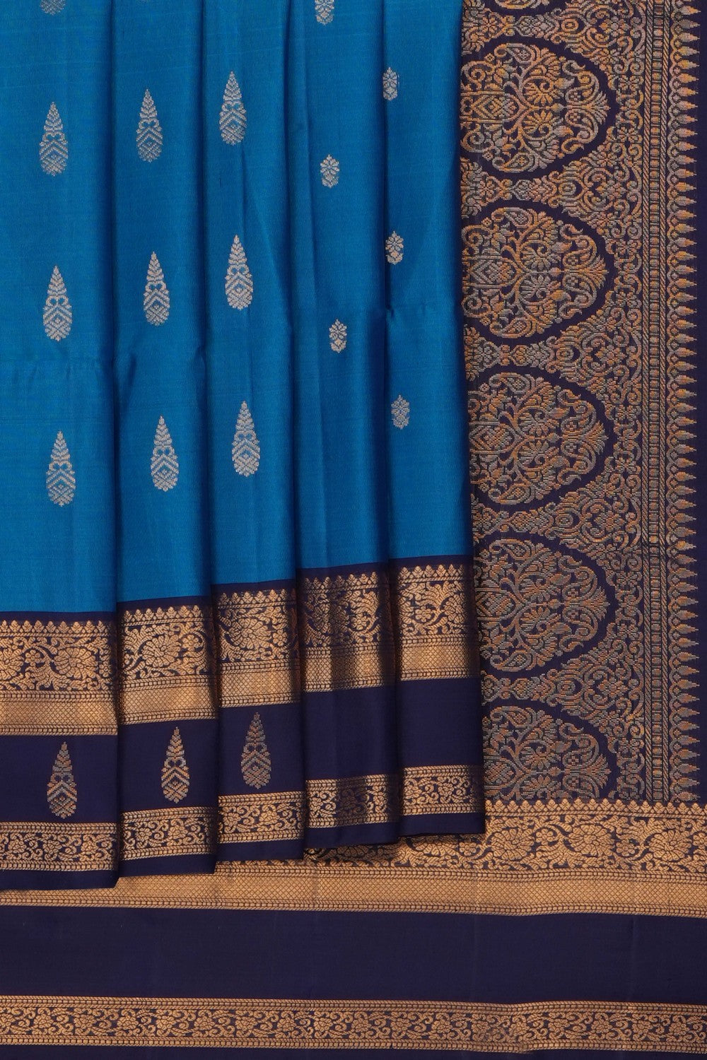 Image of Blue South Silk Saree
