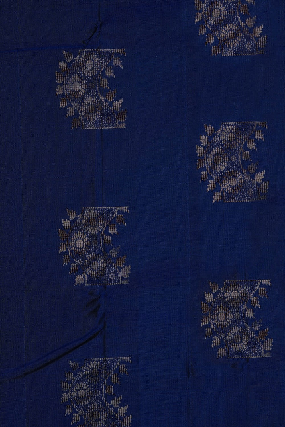 Image of Indigo Blue South Silk Saree