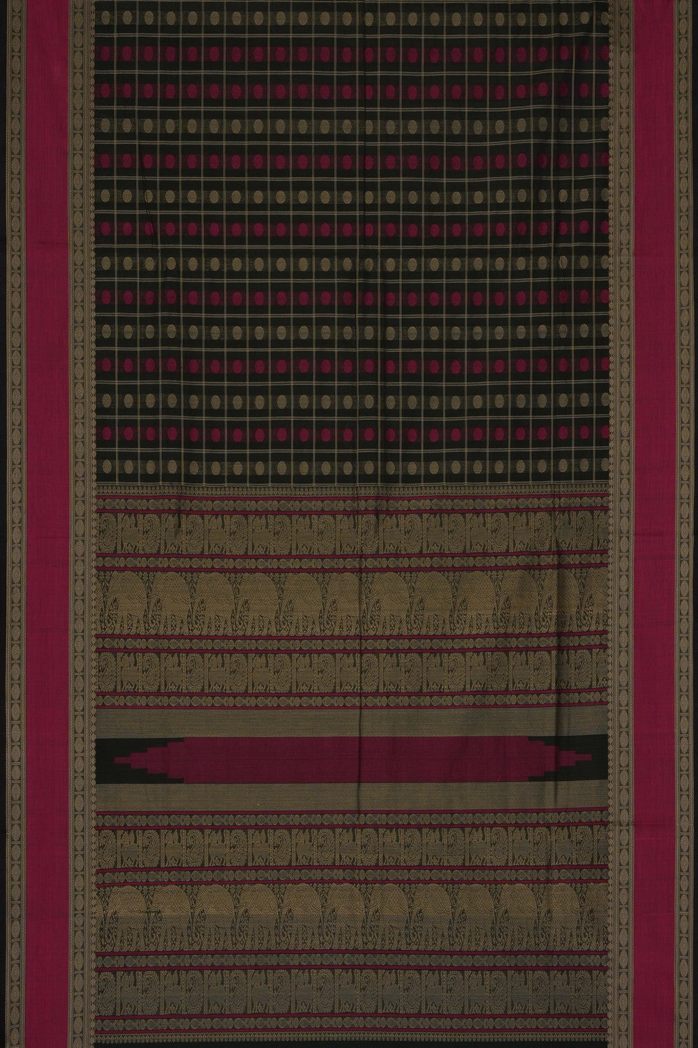 Image of South Cotton Green Kattam Saree