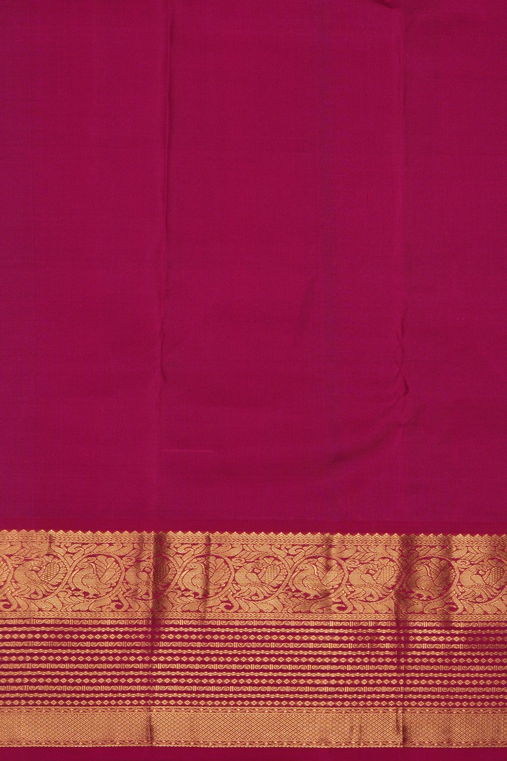 Image of Blue South Silk Kattam Saree