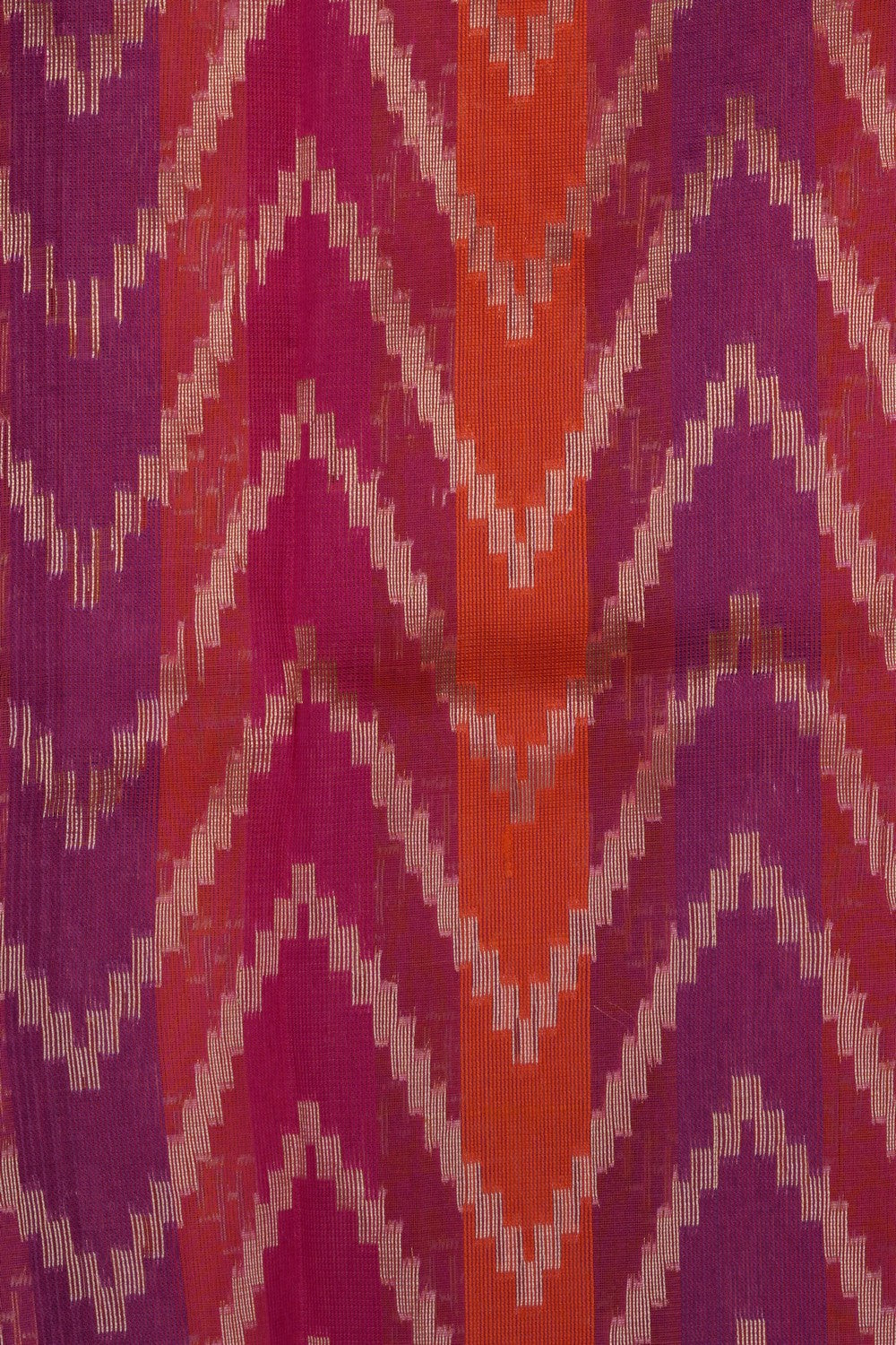 Image of Multi-Colour Kora Brocade Saree