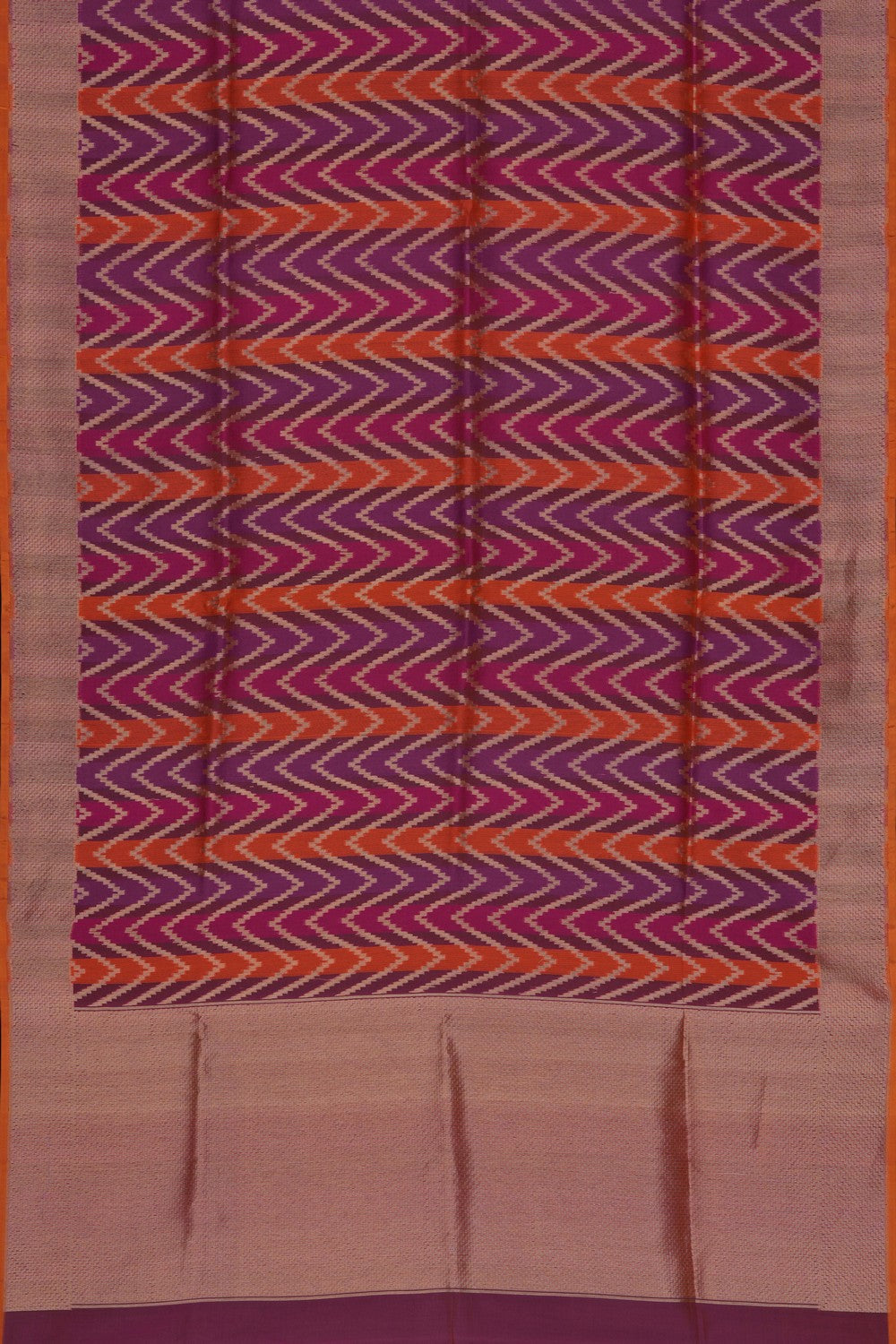Image of Multi-Colour Kora Brocade Saree