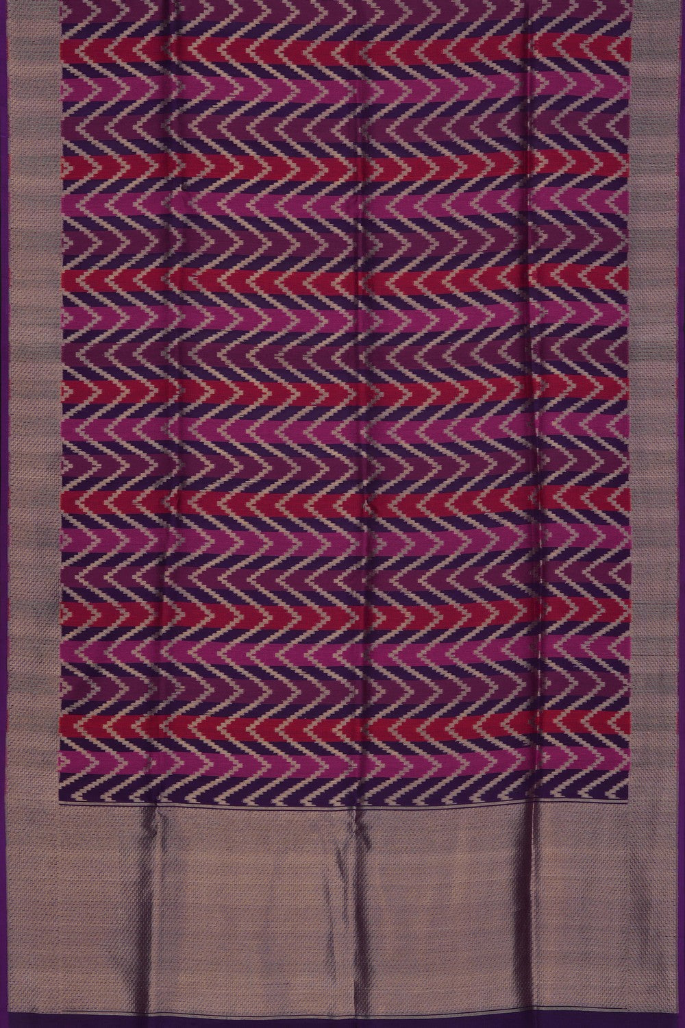 Image of Multi-Colour Kora Brocade Saree