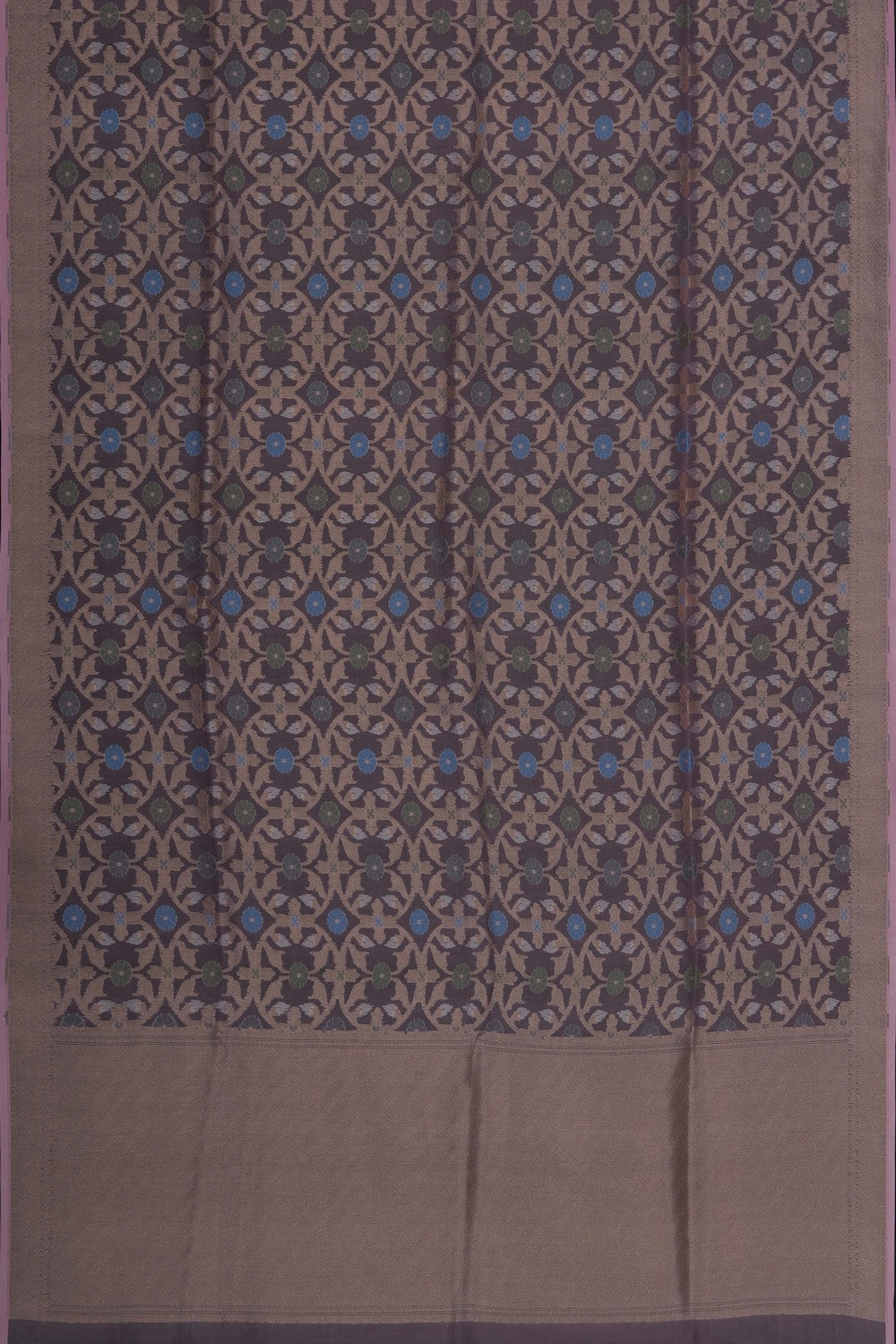 Image of Pastel Pink Kora Brocade Saree
