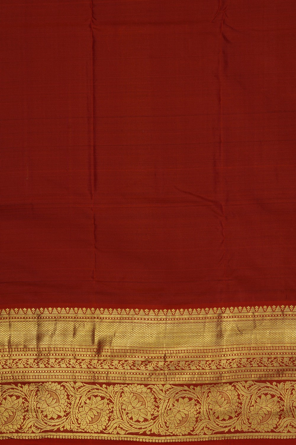 Image of Brown South Silk Kattam Saree