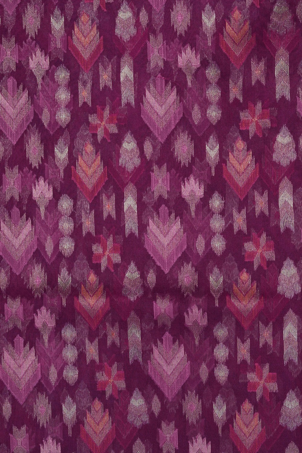 Image of Purple Kora Brocade Saree