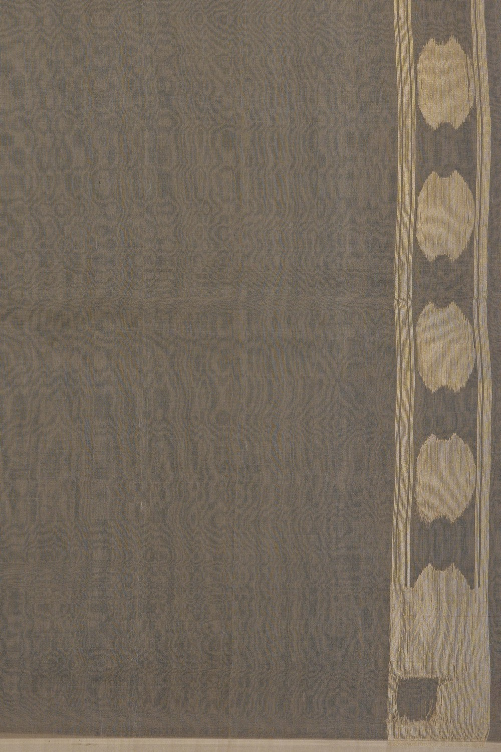 Image of Off-White Kora Brocade Saree