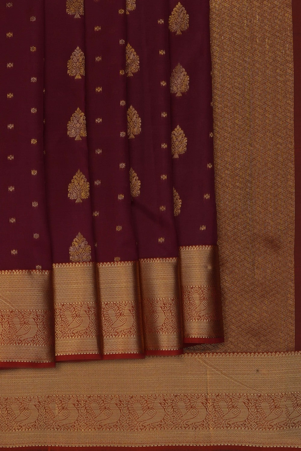 Image of Maroon South Silk Saree