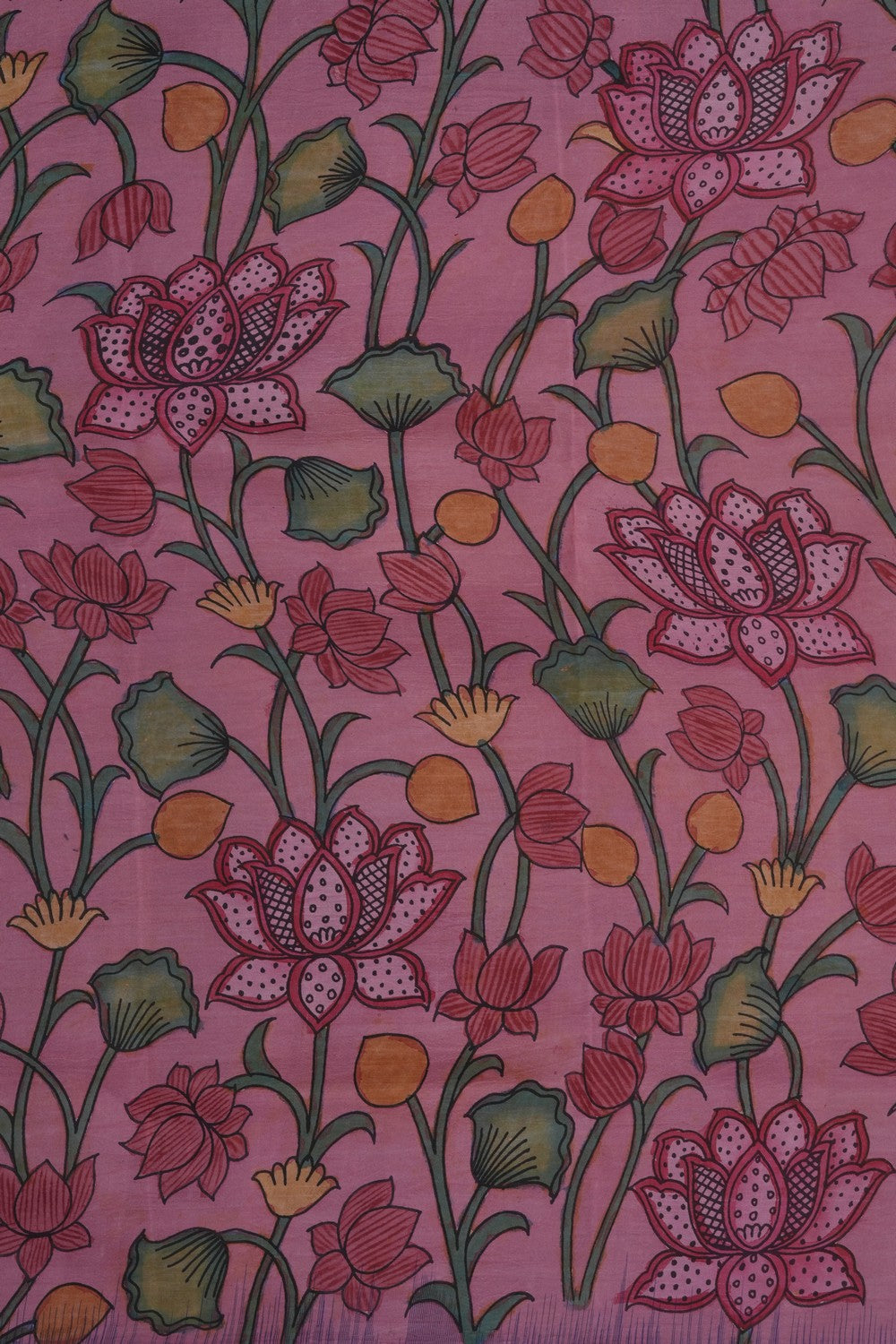 Image of Pink Kalamkari Saree