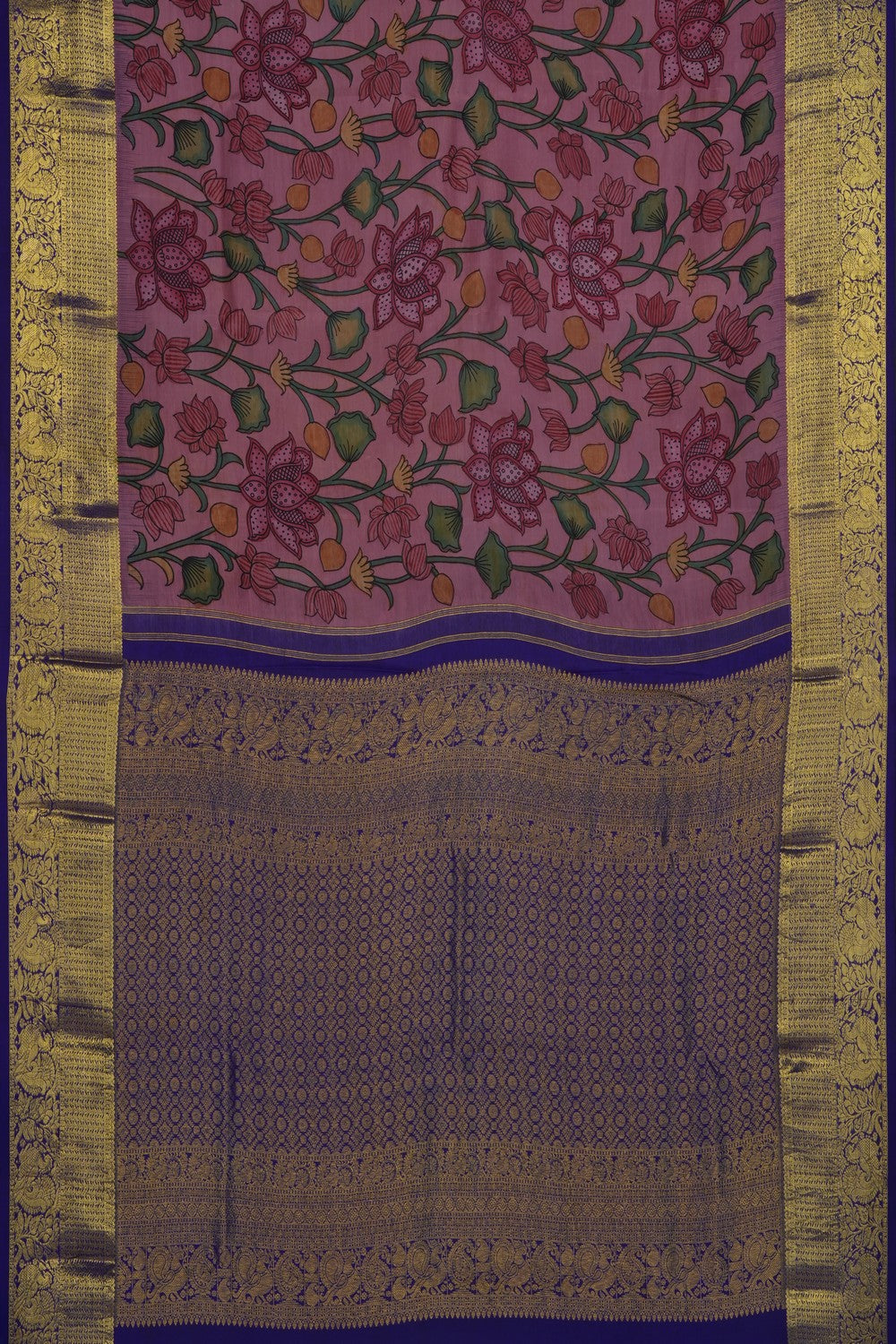 Image of Pink Kalamkari Saree