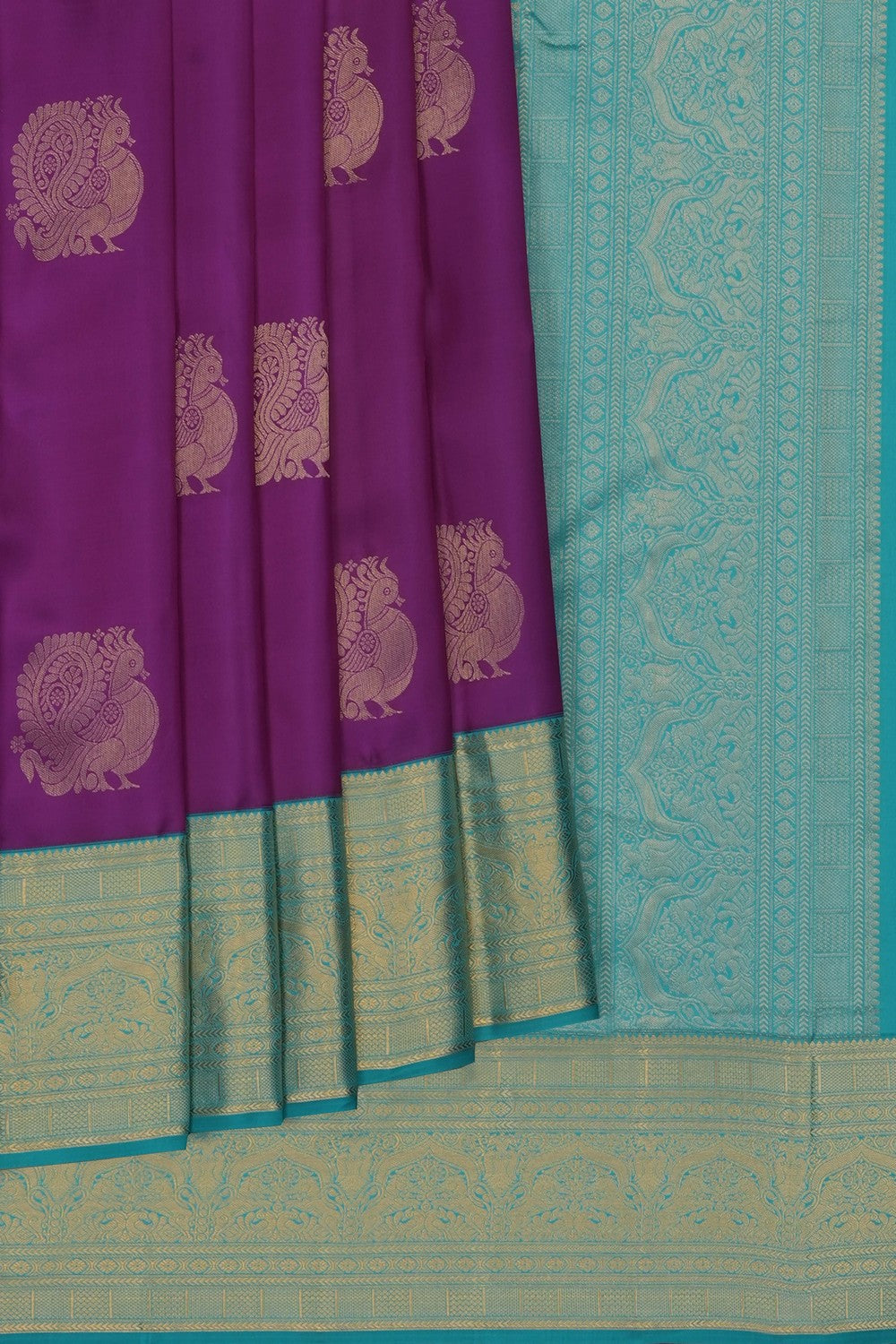 Image of Purple South Silk Saree