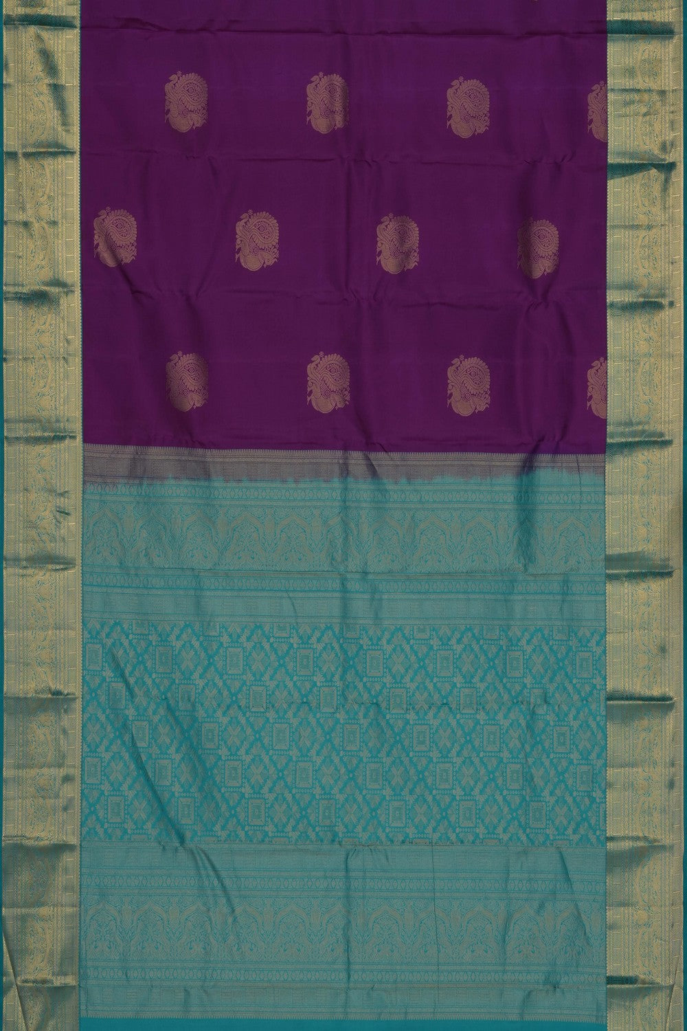 Image of Purple South Silk Saree