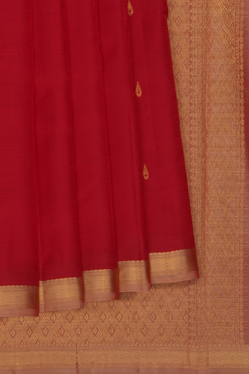 Image of Red South Silk Saree