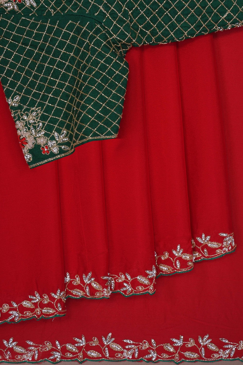 Image of Skillfully Embroidered Onto The Drape