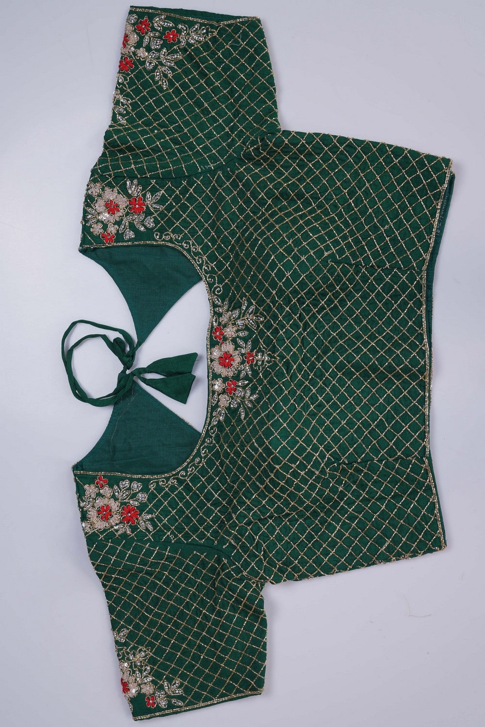 Image of Skillfully Embroidered Onto The Drape