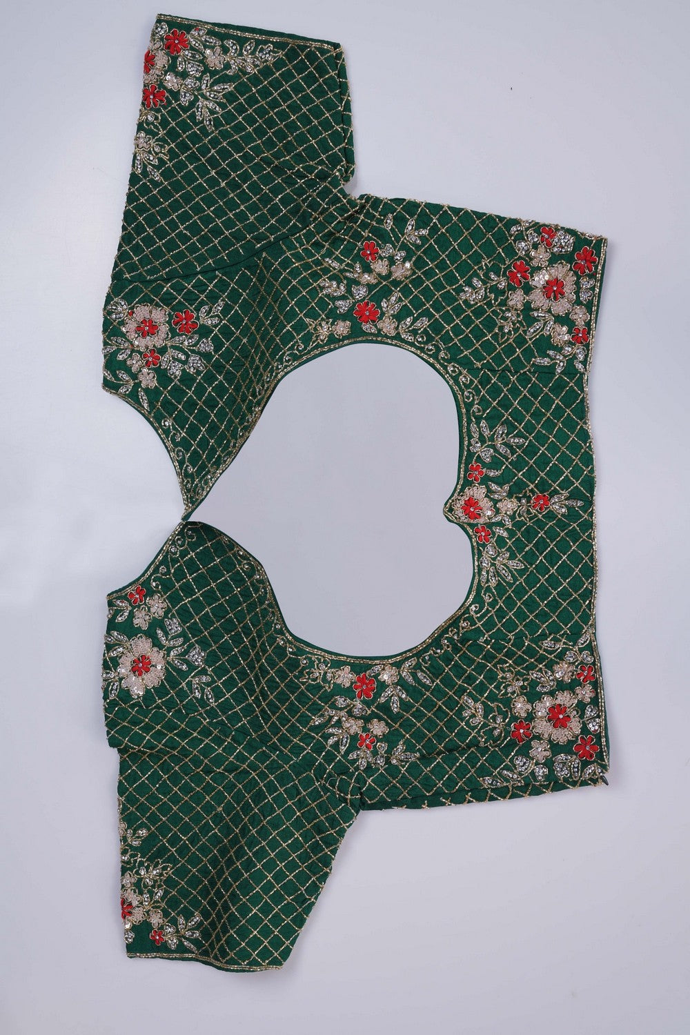 Image of Skillfully Embroidered Onto The Drape