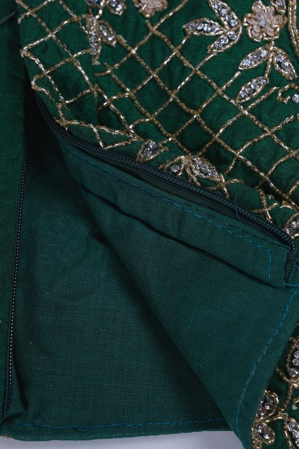 Image of Skillfully Embroidered Onto The Drape