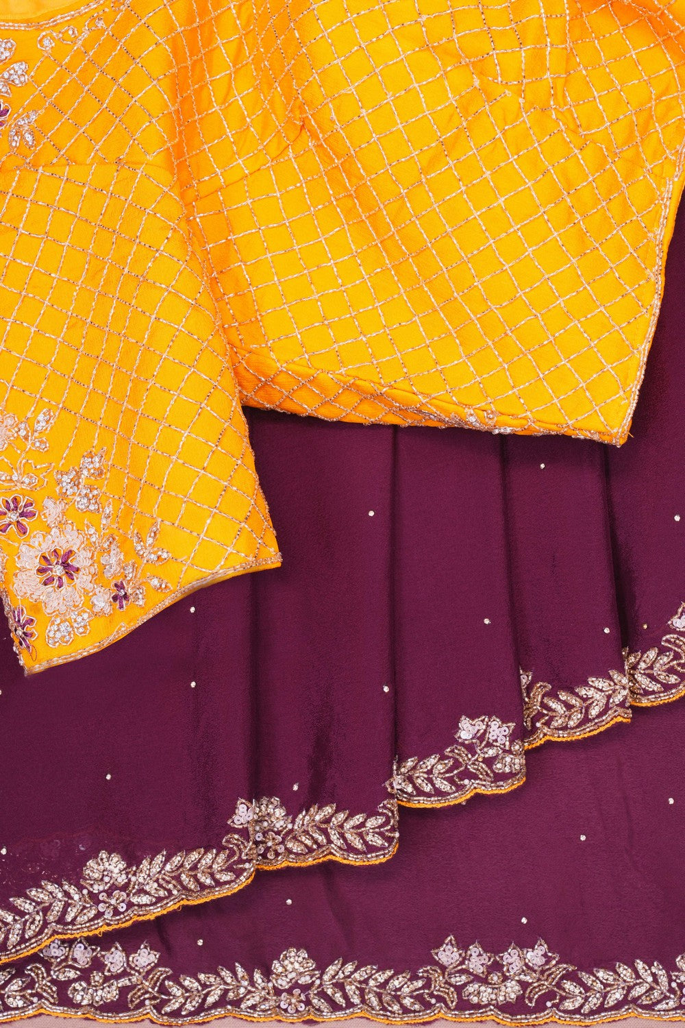 Image of Skillfully Embroidered Onto The Drape