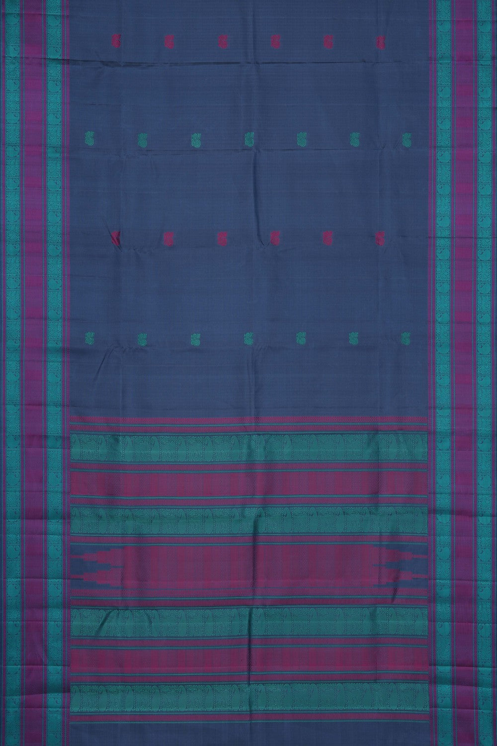 Image of Grey South Silk Saree