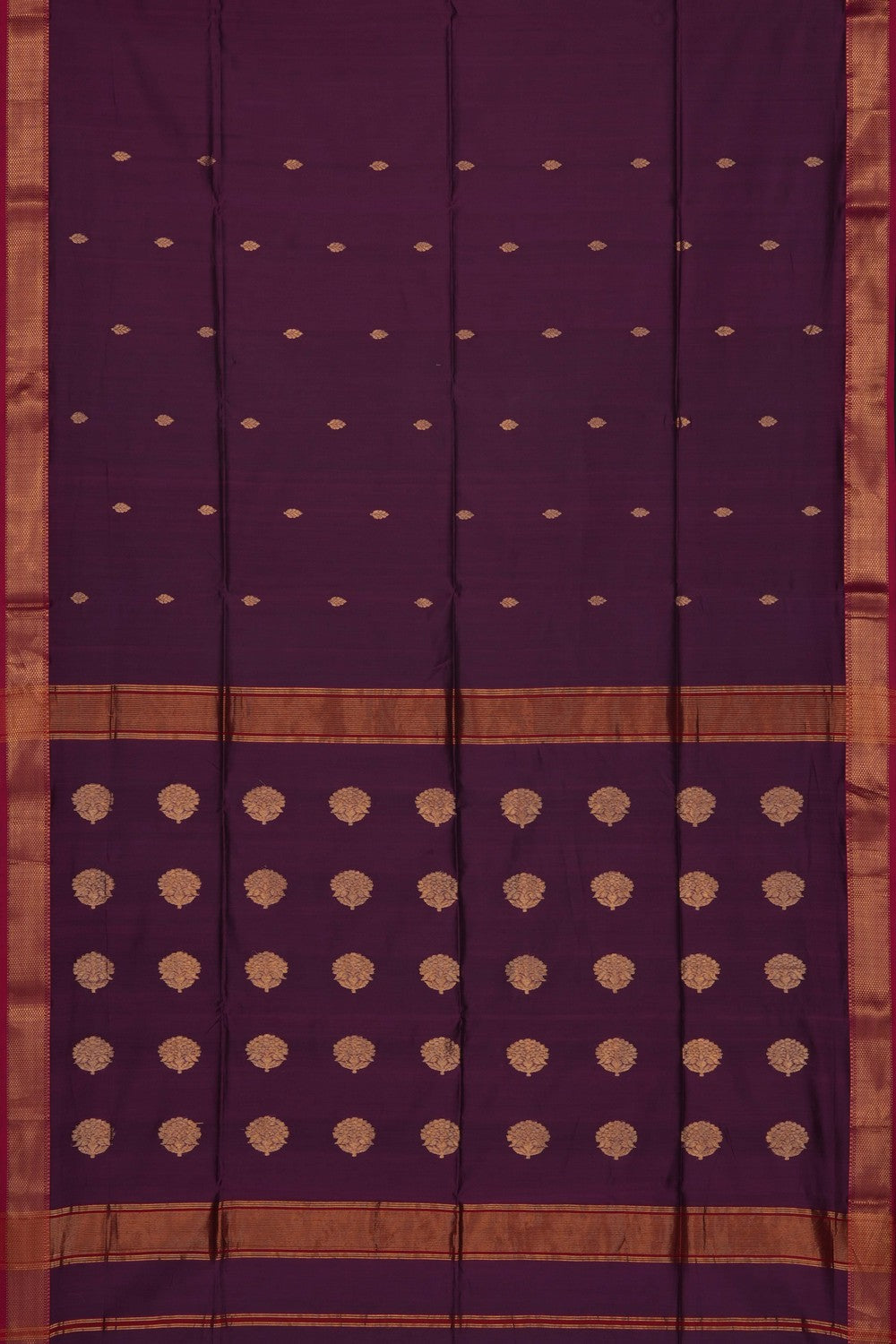 Image of Purple Maheshwari Saree