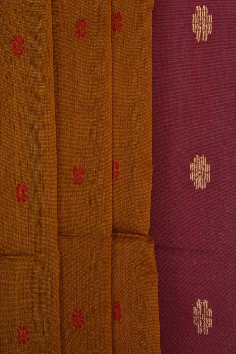 Image of Moss-Green Maheshwari Saree
