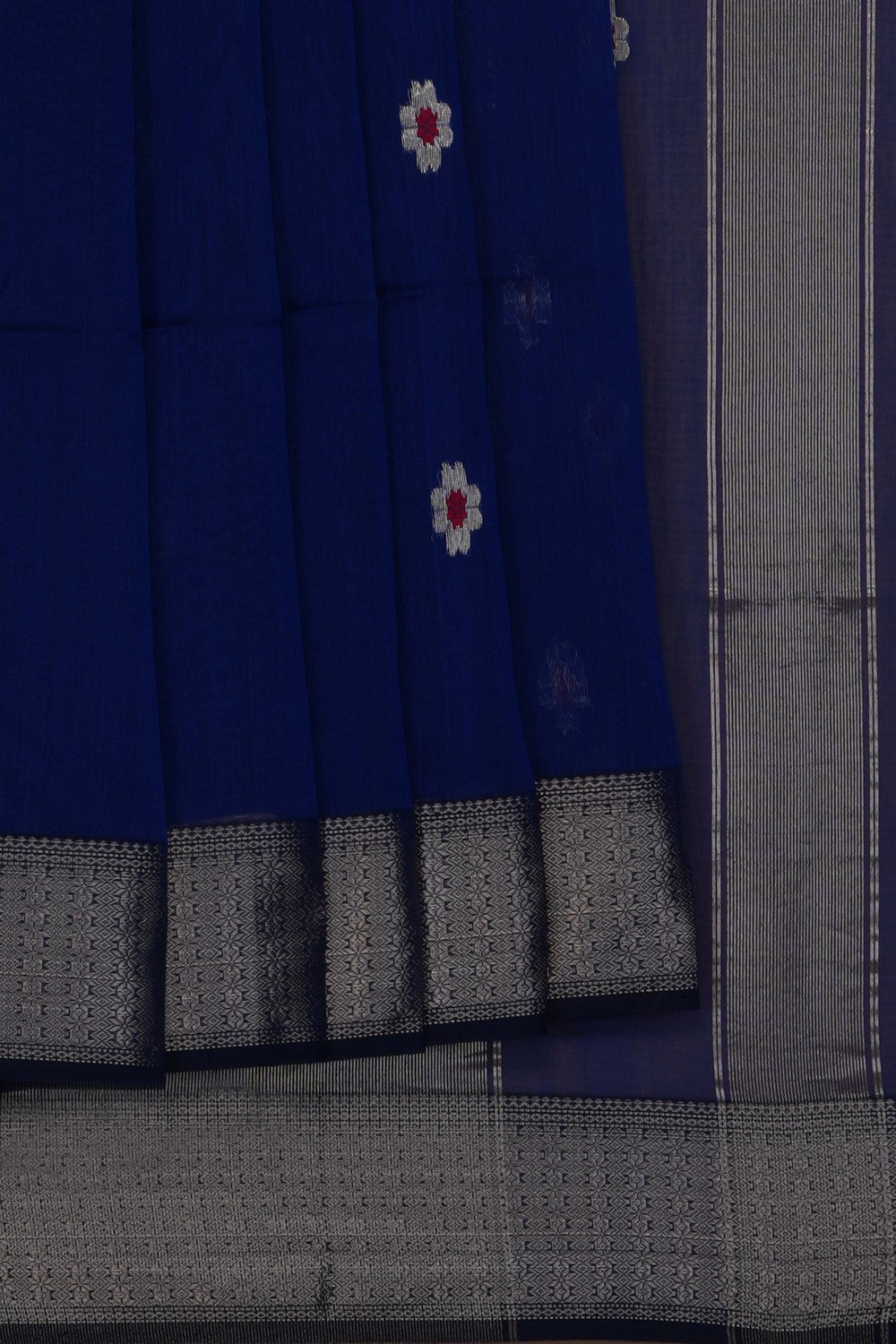 Image of Indigo Blue Maheshwari Saree