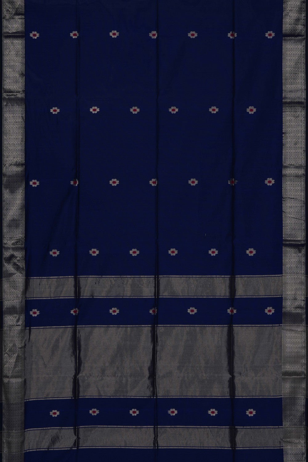 Image of Indigo Blue Maheshwari Saree