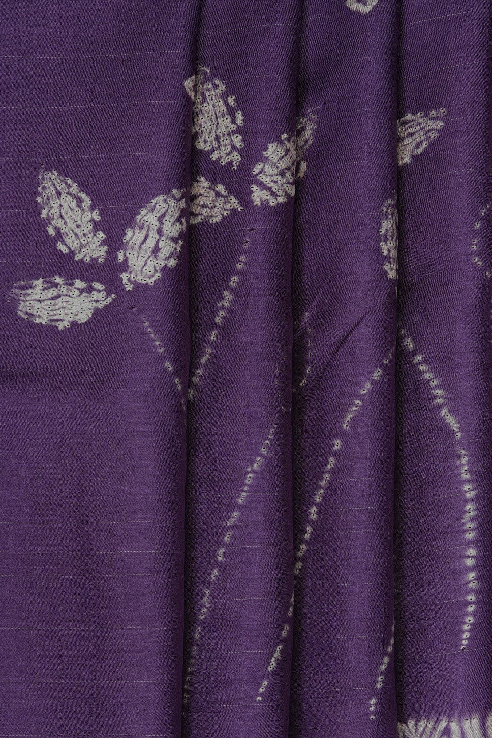 Image of Purple Tussar Silk Saree