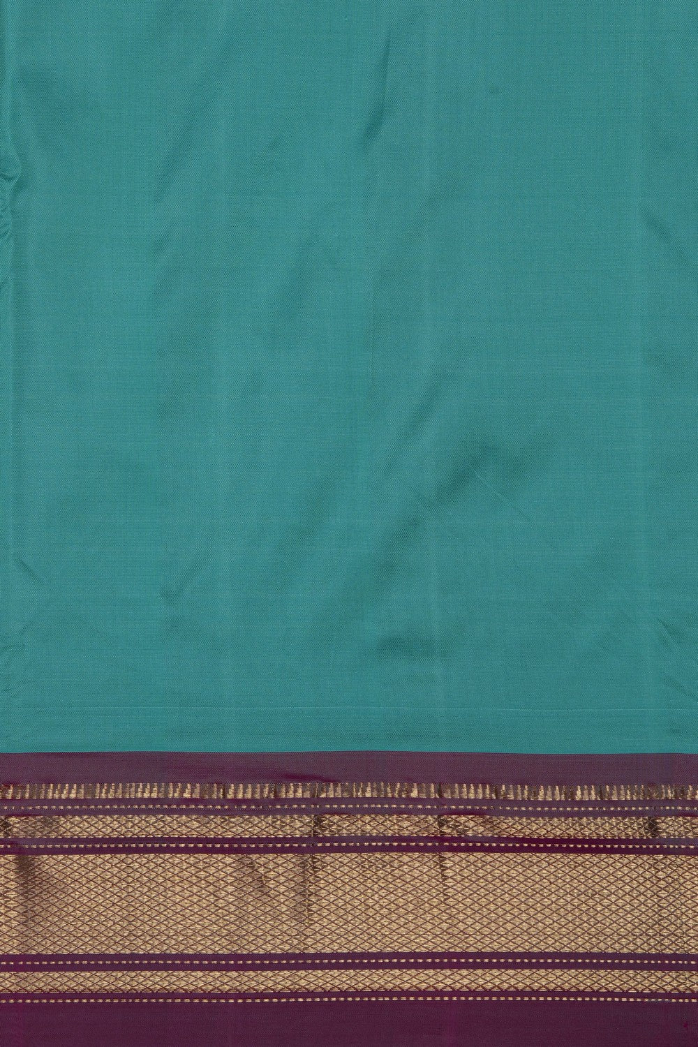 Image of Sea Green Paithani Silk Saree